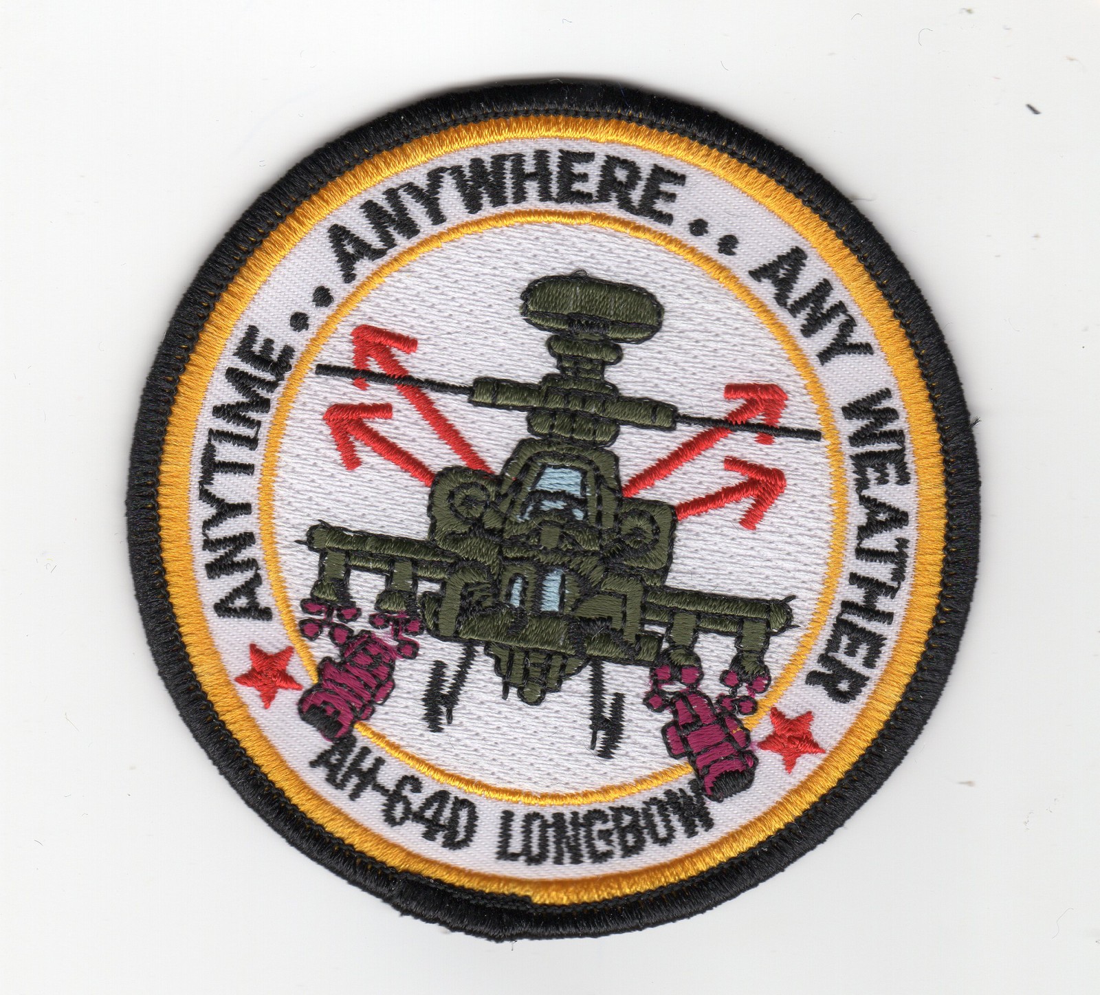 AH-64D Longbow Anytime BC Patch Cat No M5858