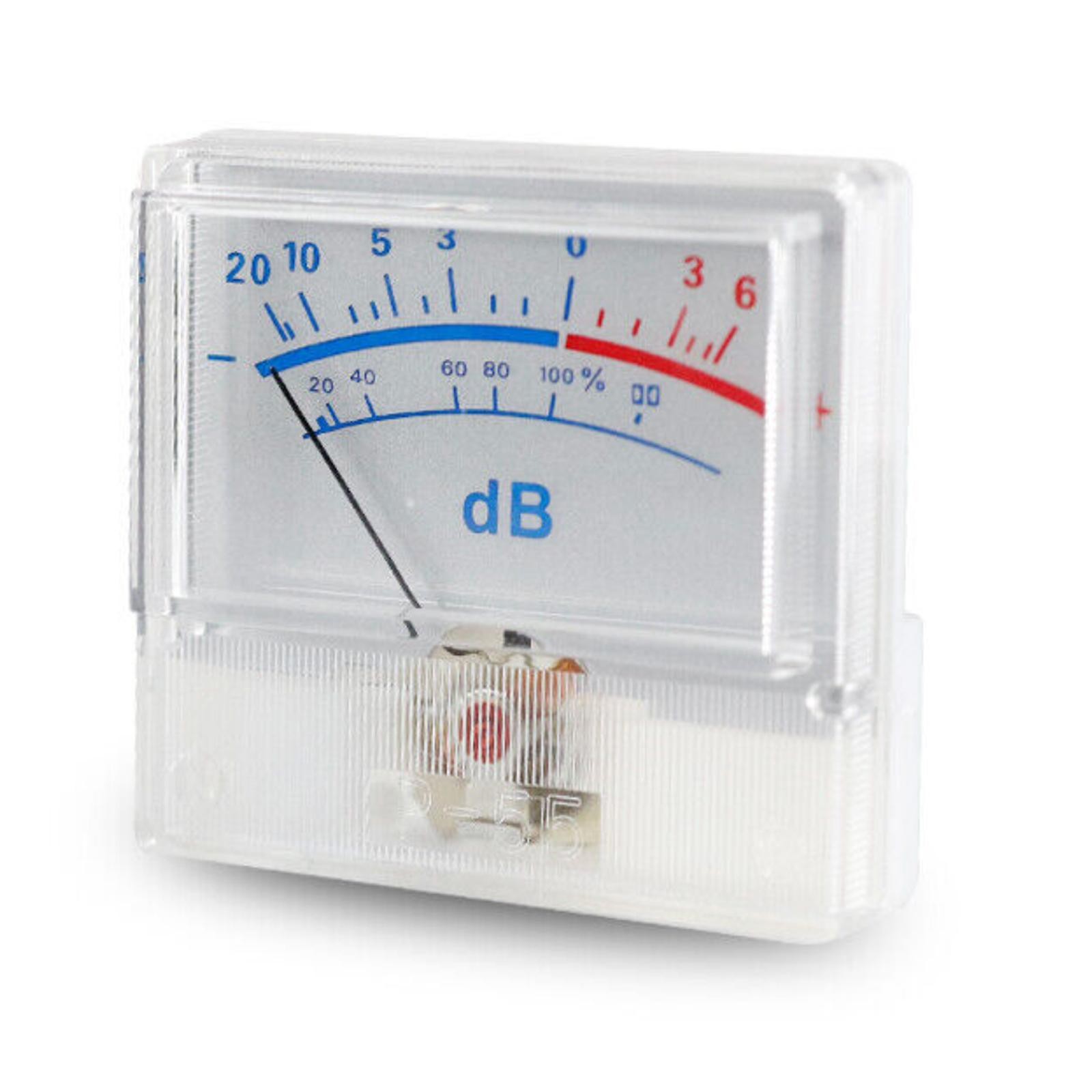 White Panel High-Precision Audio Power Amplifier VU Meter DB Level Header E
