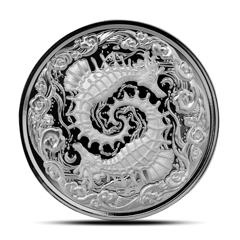 2024 1 oz Samoa Seahorse Silver Coin