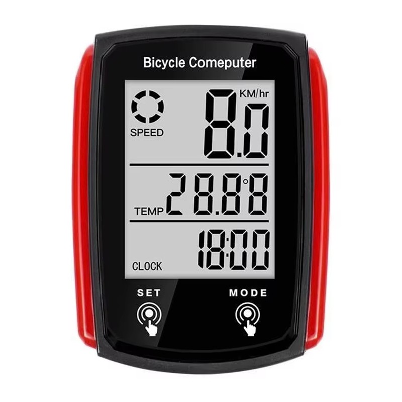 Wired LCD Bicycle Computer Speedometer & Odometer with Backlight