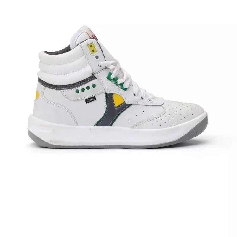 Servis Cheetah High Top Trainers White Yellow Green Shoes Afghani Tali Style OG