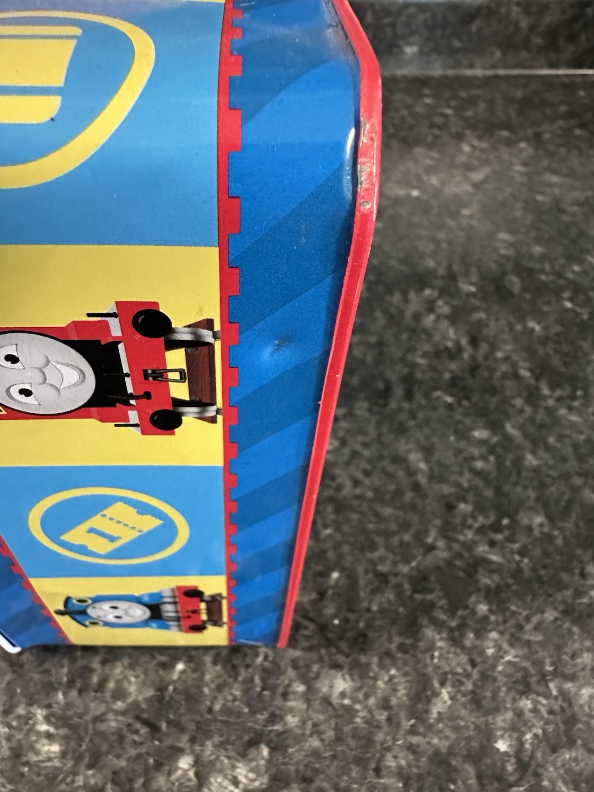 2005 Schylling Thomas The Tank Engine Lunchbox Tin Dents Photoed