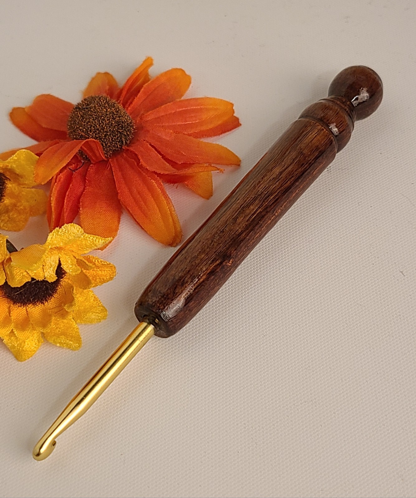 BOLIVIAN ROSEWOOD handmade 5 mm EXOTIC WOOD crochet hook ERGONOMIC, Unique