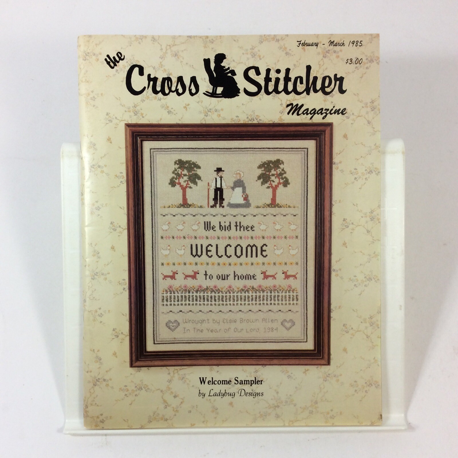 Cross Stitcher  Magazine February March 1985 Patterns Crafts Needlework
