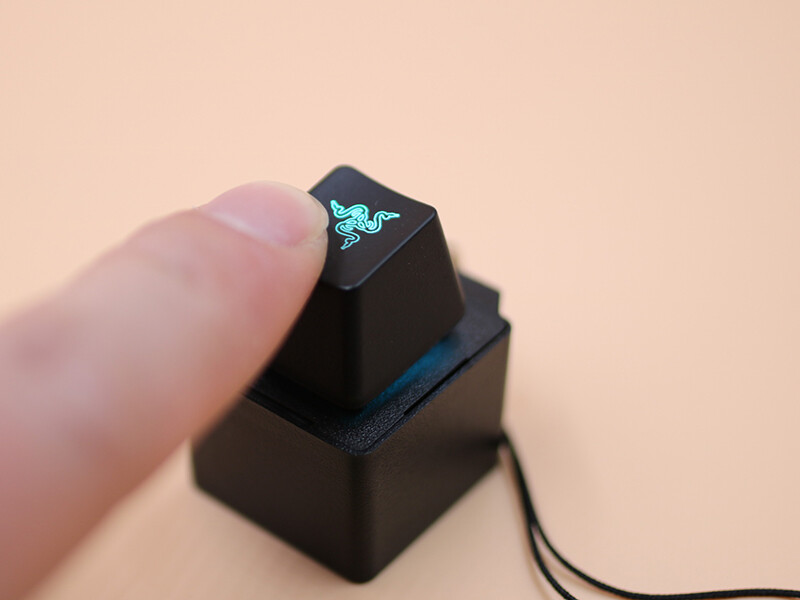 Razer Chroma Keychain Backlit Keycap RGB Orange Switch Tester