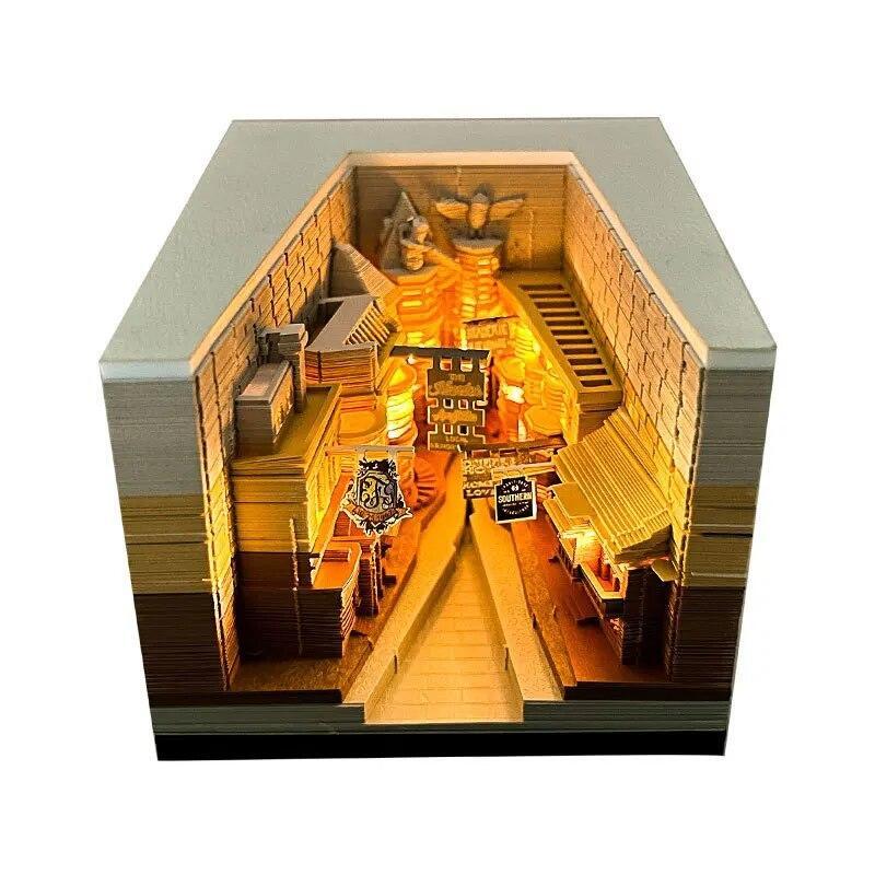 Teacher Gift Omoshiroi Magic Castle 3d Notepad 2024 Calendar Memo Pad Block