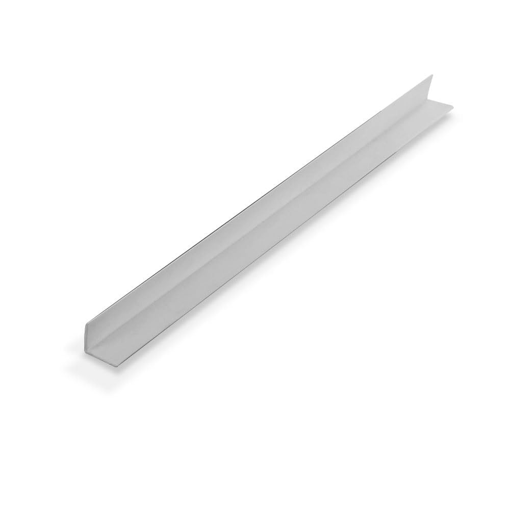 White 1/2x1/2x3/64 Inch Thick Styrene Plastic Angle Moulding 36 Inch 4 PCS
