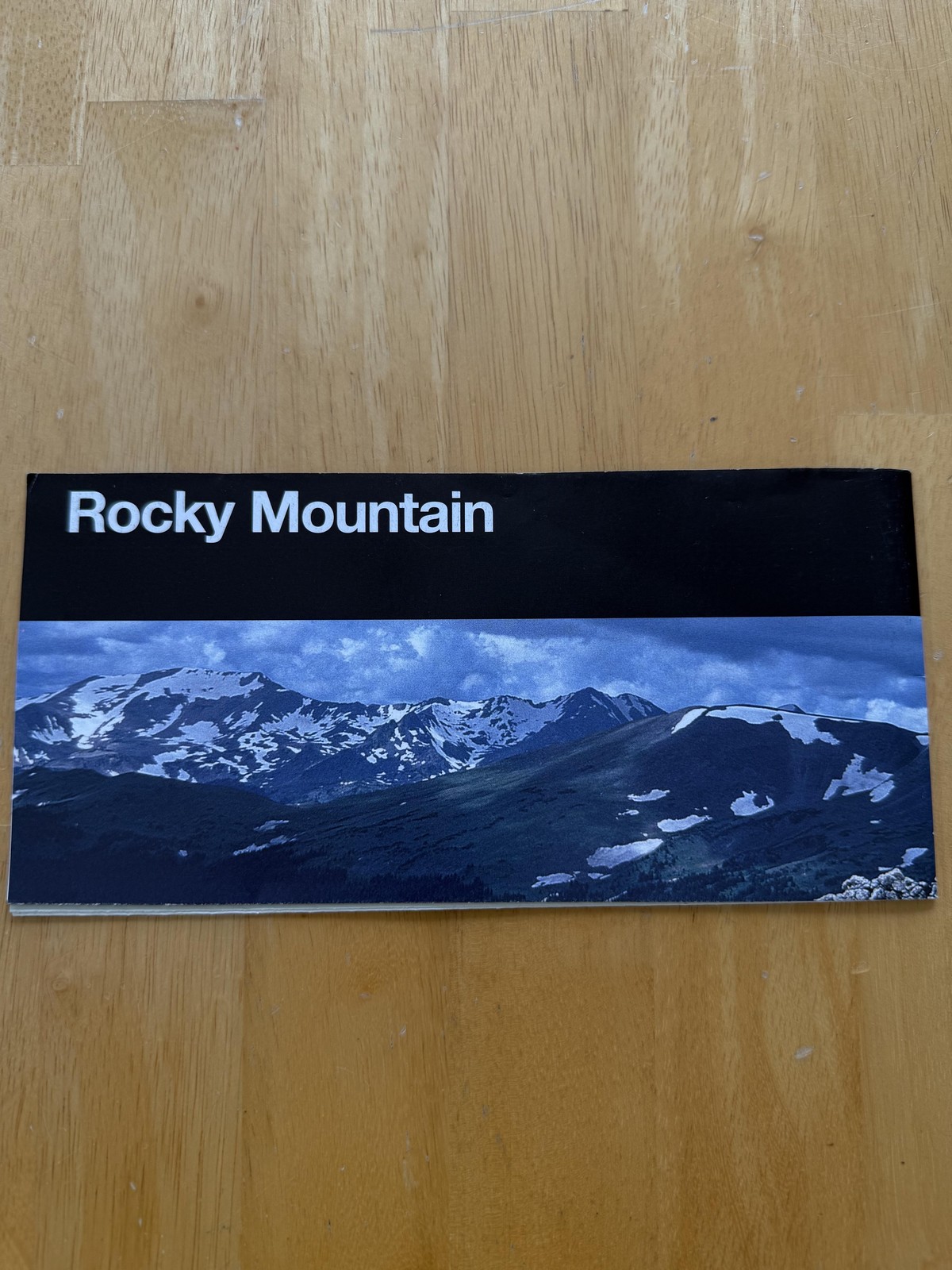 Rocky Mountain National Park Colorado Folding Map Brochure National Park Service