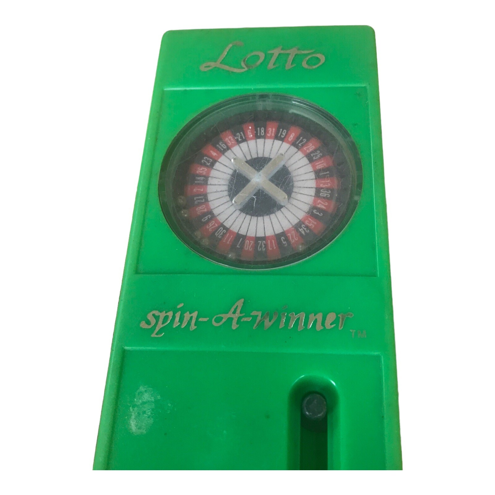 Vtg LOTTO Spin A Winner Lottery Numbers Picker Megabucks Pull & Release 1984