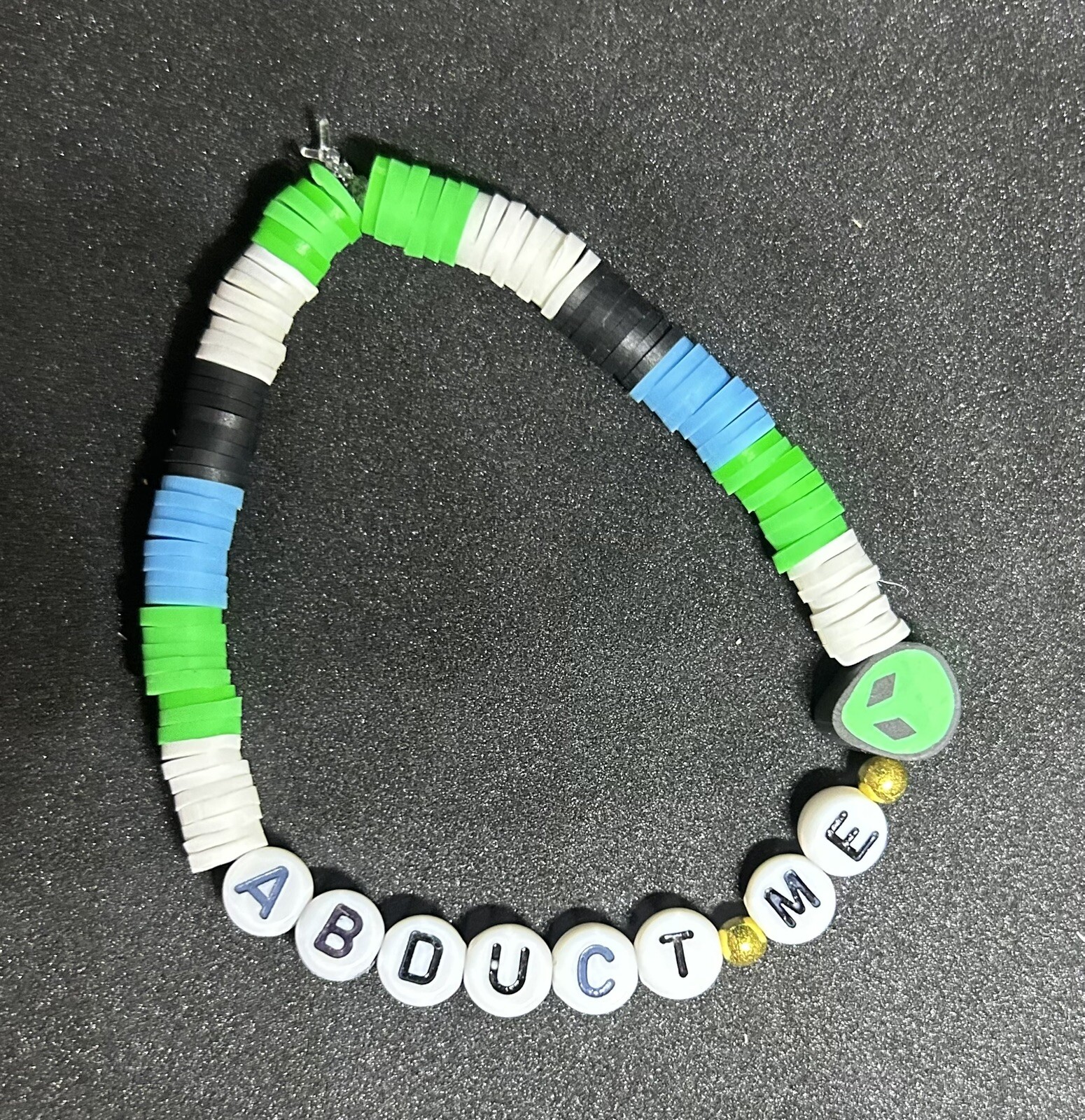 Abduct Me (Alien) Heishi Bracelet
