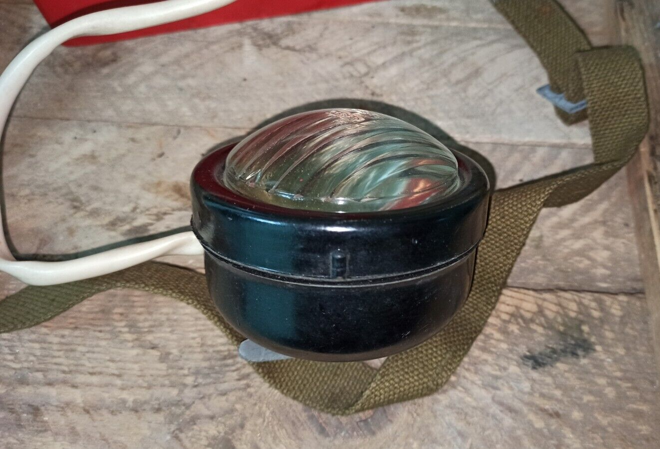 USSR Soviet Firefighter Vintage Flashlight Torch with Belt , NEW