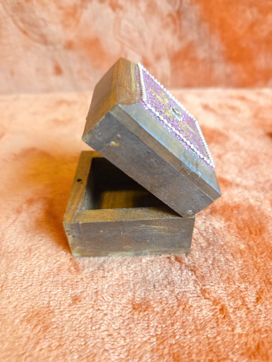 Adorable, Miniature Trinket Ring Box. Hand Made.