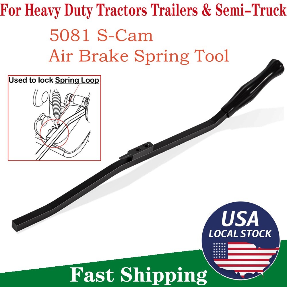 5081 S-Cam Air Brake Spring Tool for Semi-Truck Heavy Duty Tractors Trailers