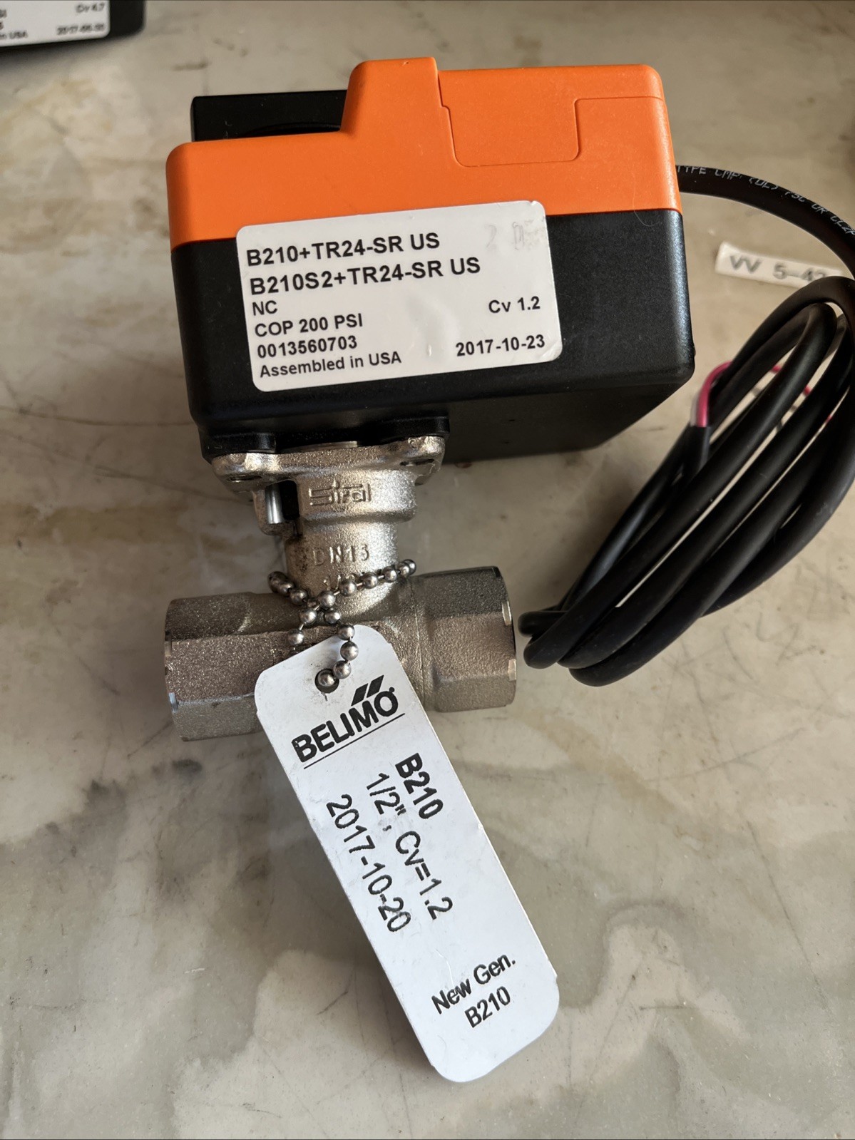 BELIMO Tr24-SR- US 200 PSI Valve  Actuator With Water Valve Free Shipping USA