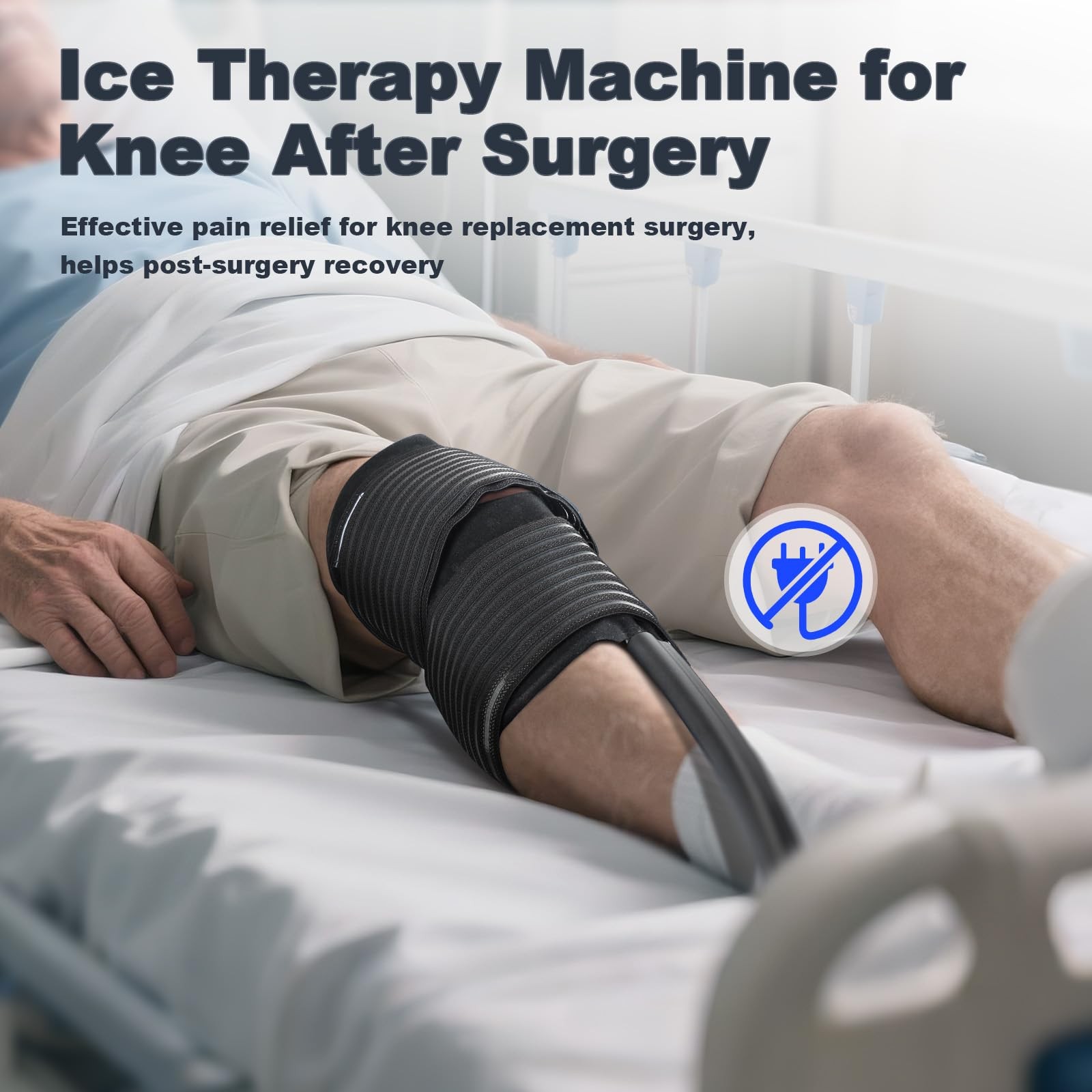 Ice Machine for Knee After Surgery, Cold Therapy Machine with Rechargeable Ba...
