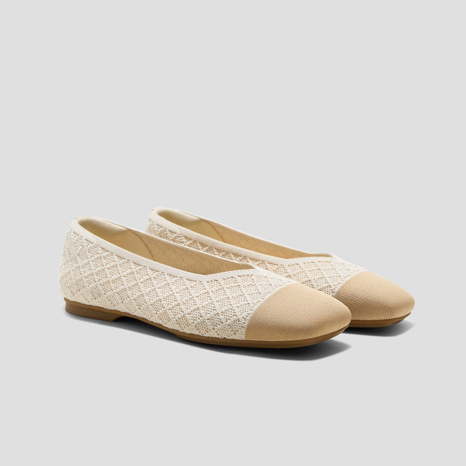 VIVAIA Margot 3.0 V Cut Flats Square Toe Knit Comfortable Women Shoes