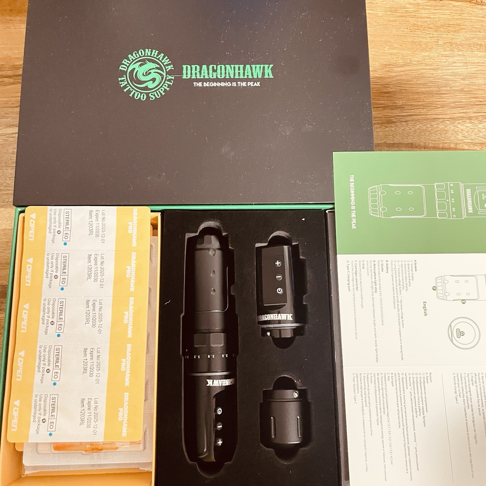 Dragonhawk Tattoo Kit Pen Machine Kit Complete