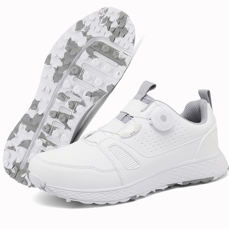 Men Golf Shoes Breathable Spikeless Women Golf Training Competition Sneakers