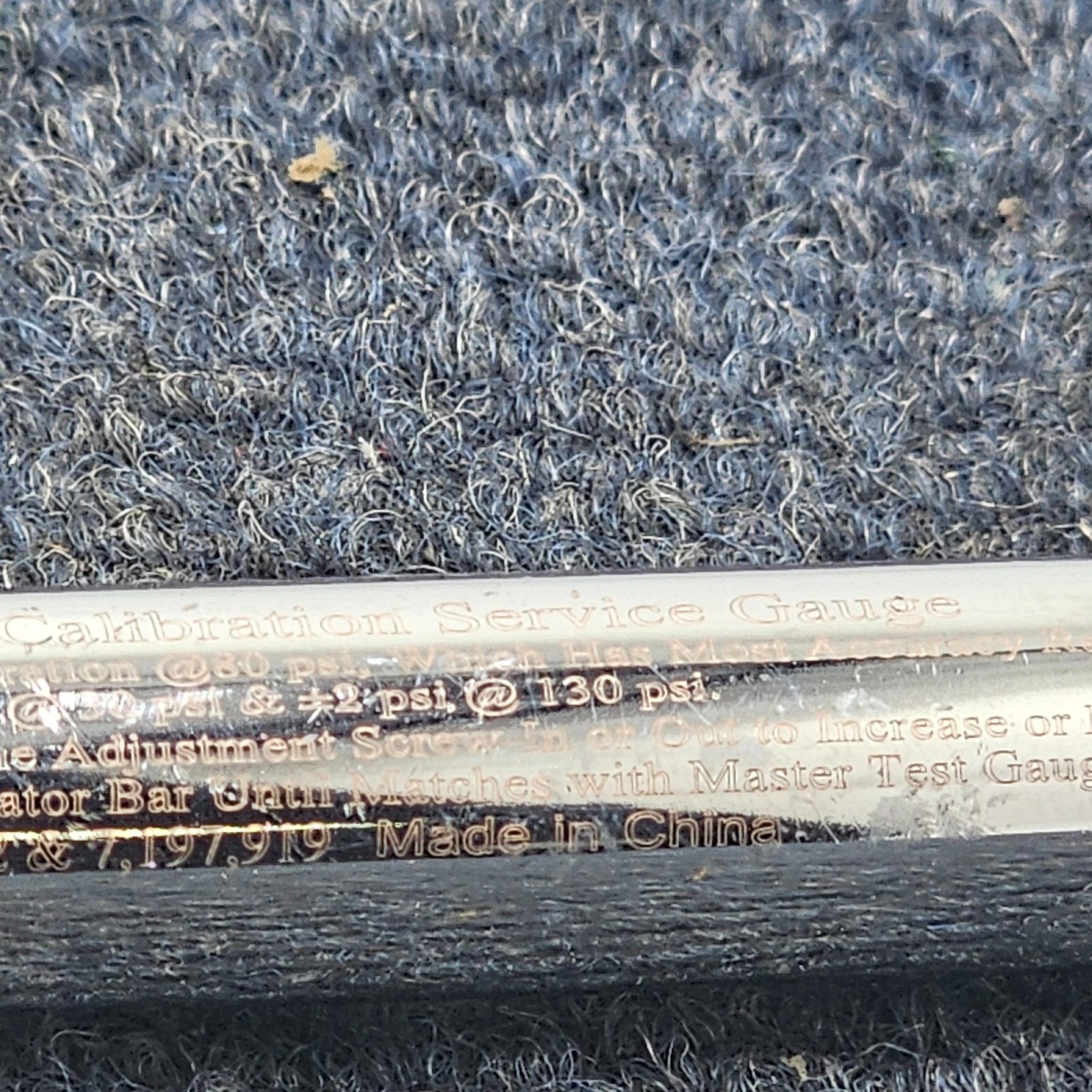 Internal Calibration 12" External Re-Calibration Service Tire Gauge