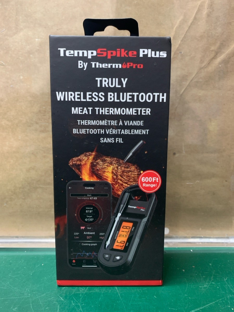 TempSpike Plus ThermoPro 600FT Bluetooth Wireless Meat Thermometer (E10050345)