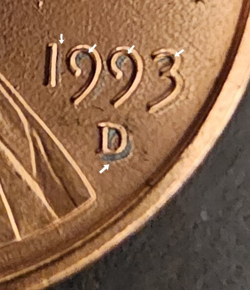 1993 D Lincoln  Cent RPM  RMS DDO