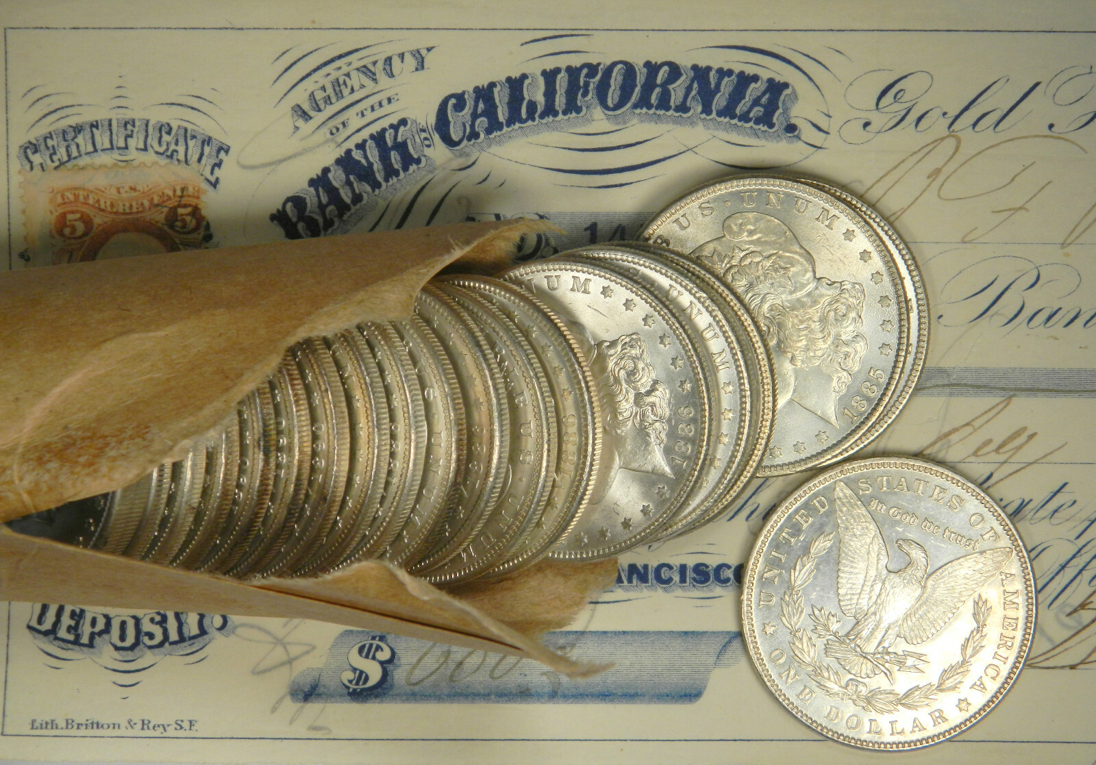🔥(1) CHOICE BU MS MORGAN SILVER DOLLAR ~ PRE 1905 ~ FRESH FROM ORIGINAL ROLL🔥