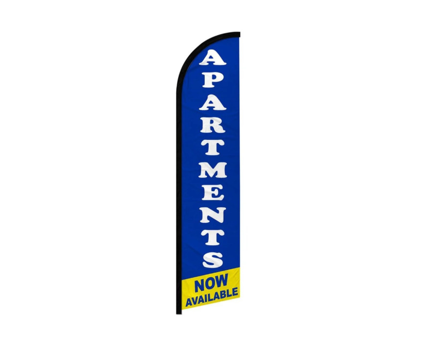 Apartments Available Windless Feather Flag Advertising Kit--Free Shipping!!