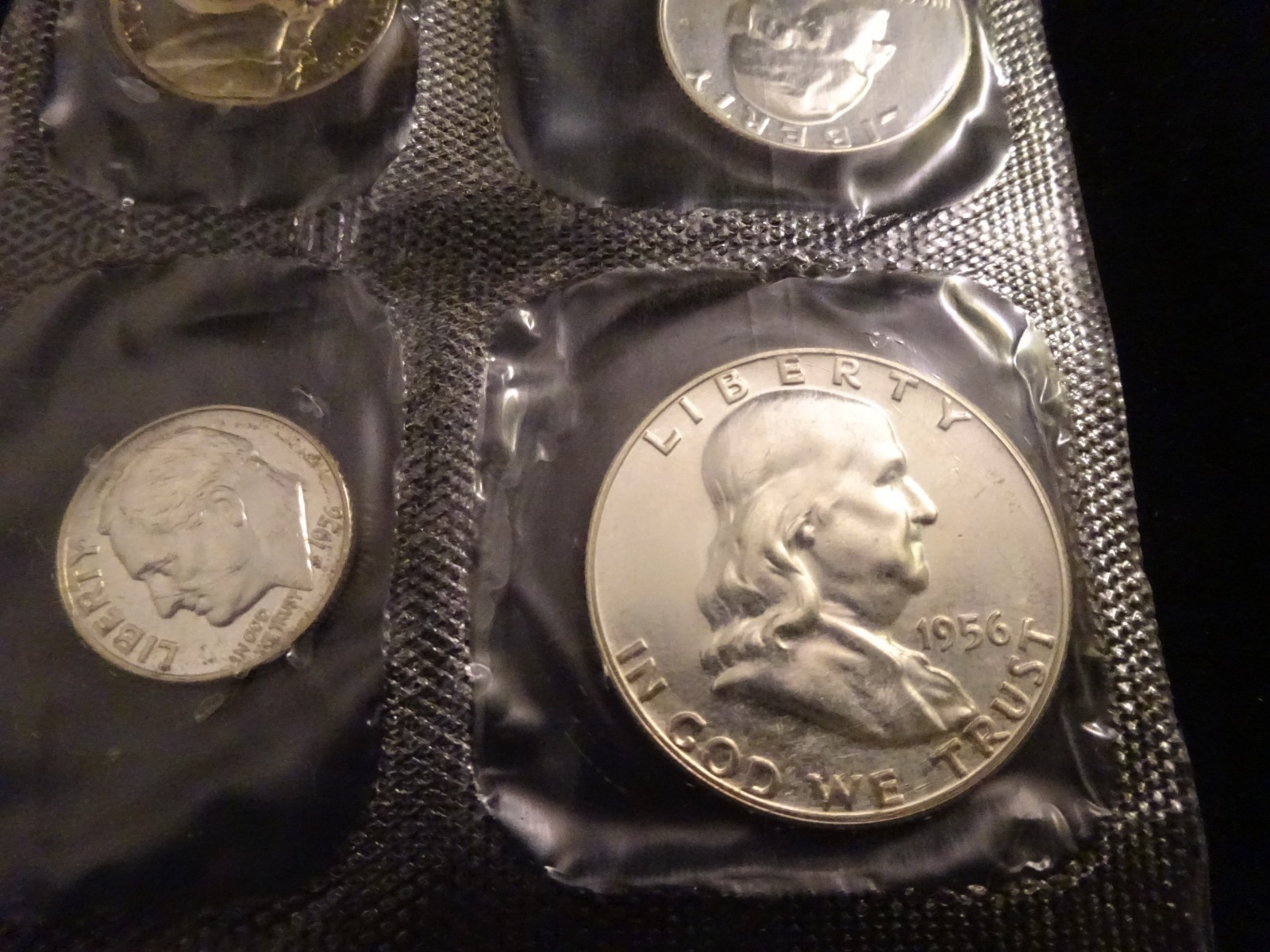 1956 Silver Proof Set U.S. Mint 5-coins Flatpack