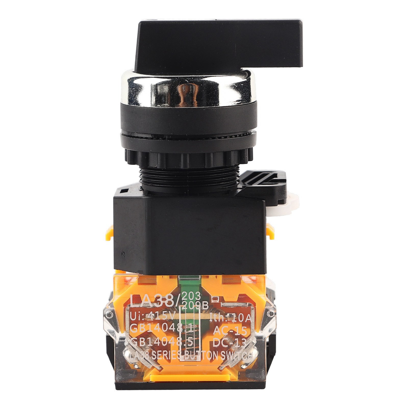 3 Position Momentary Switch 22mm 2NO+1NC Auto Reset Switch Handle Control