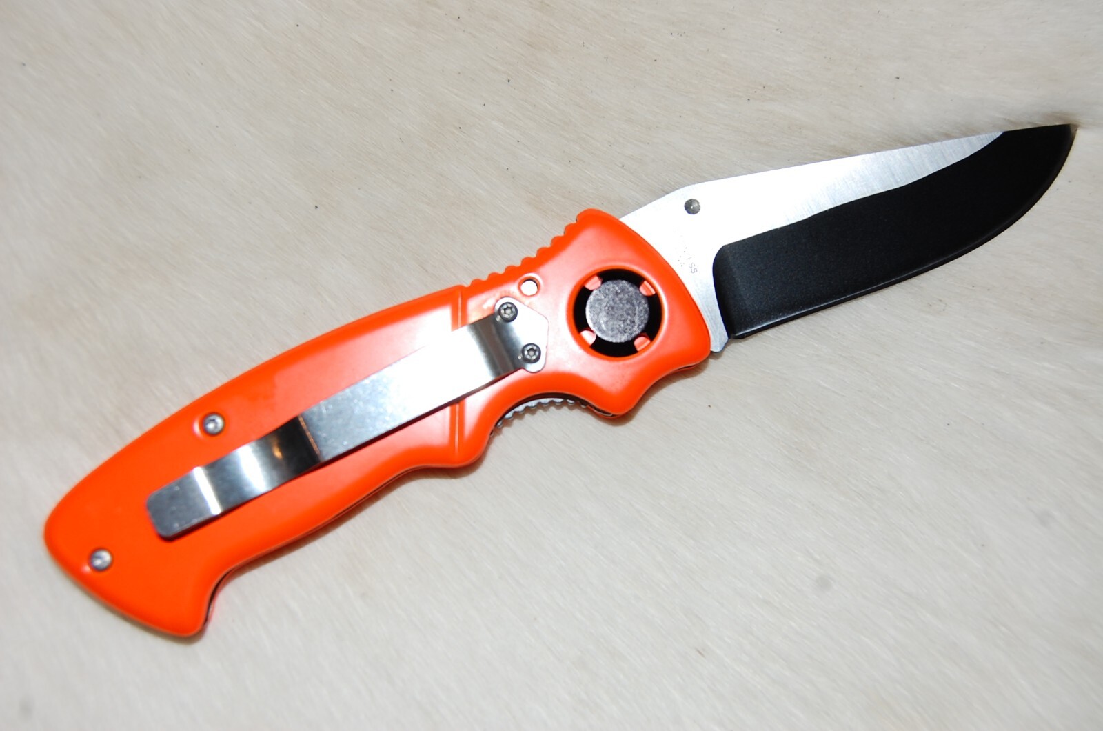 Rite Edge EDC Linerlock Knife - Orange Handles - NEW