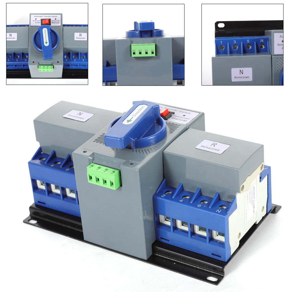 63A Dual Power Automatic Transfer Switch CB Level M6 Generator Transfer Switch
