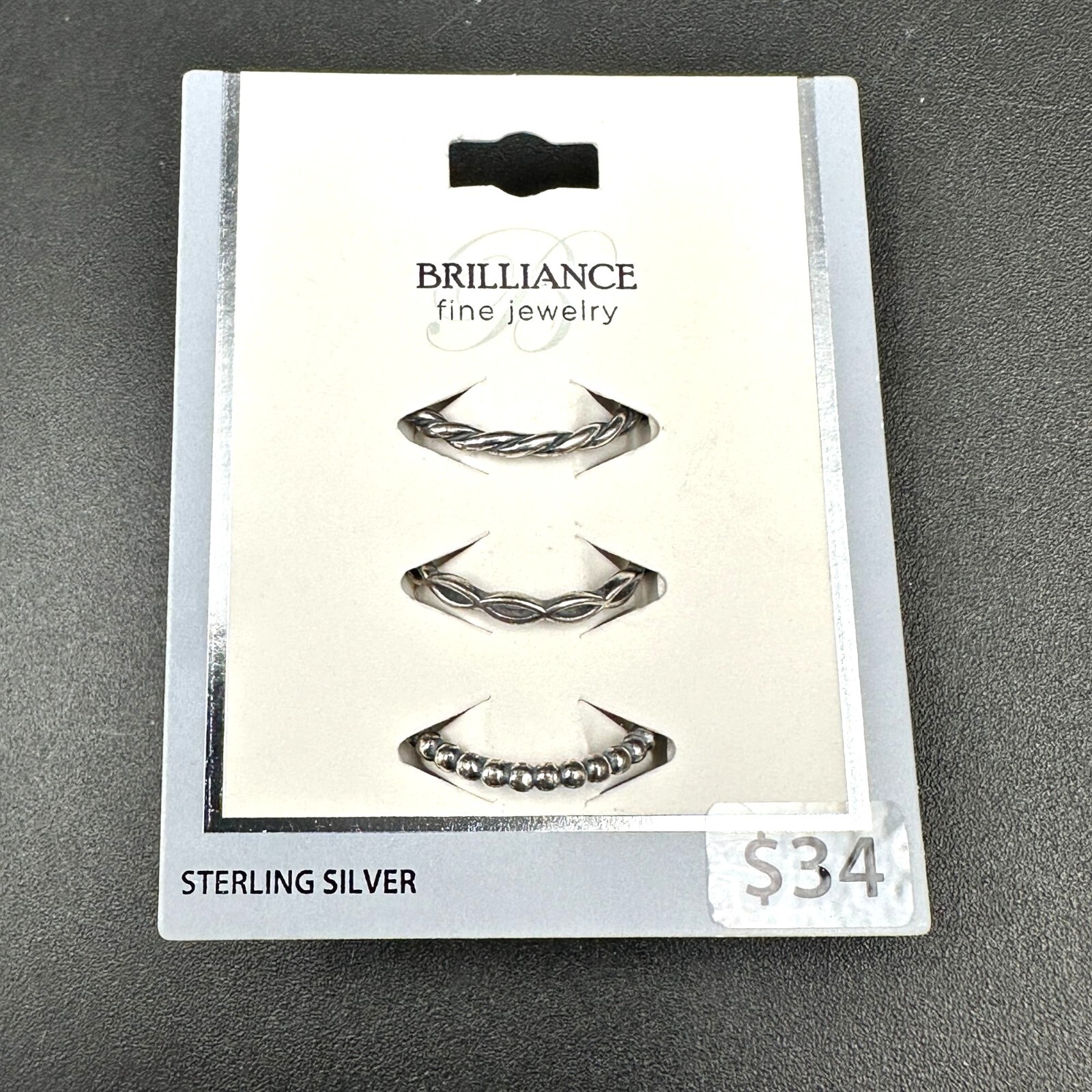 Brilliance Sterling Silver Rings Set Of 3 Stackable 925 Toe Rings Adjustable
