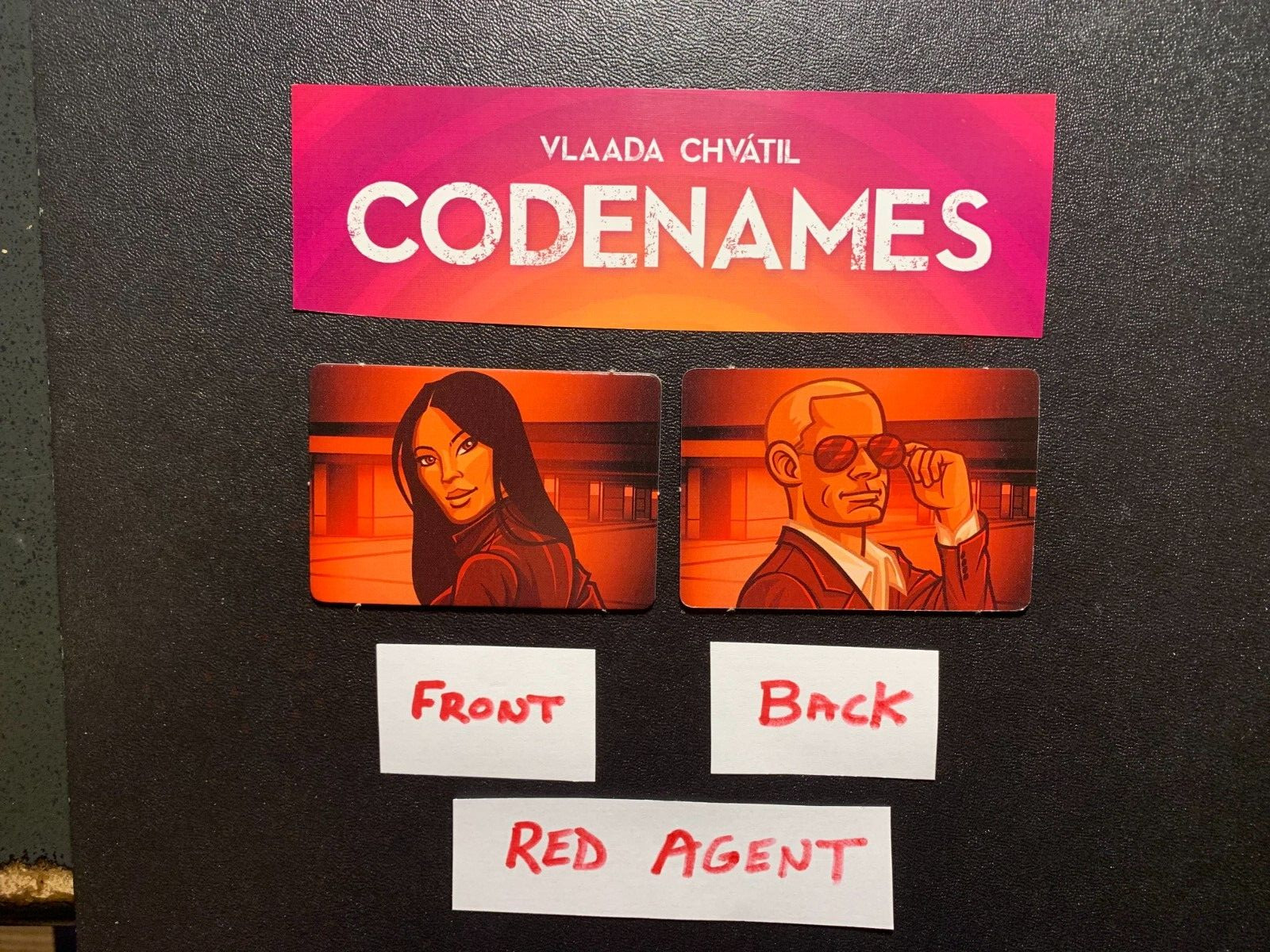 Codenames  RED AGENT  Game Replacement Pieces  VLAADA CHVATIL  2015