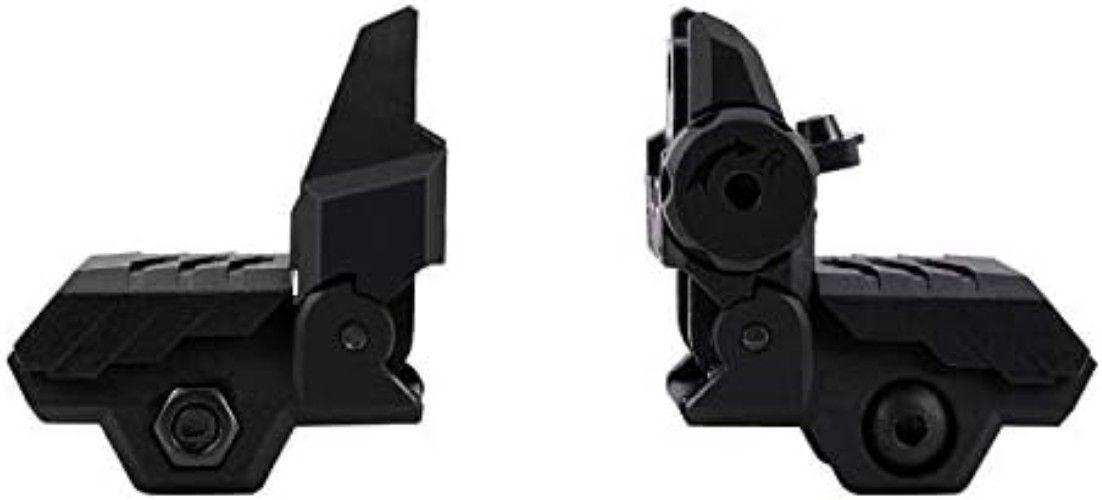 Impact-Resistant Adjustable Iron Sights for Firearms - Spring-Loaded Design