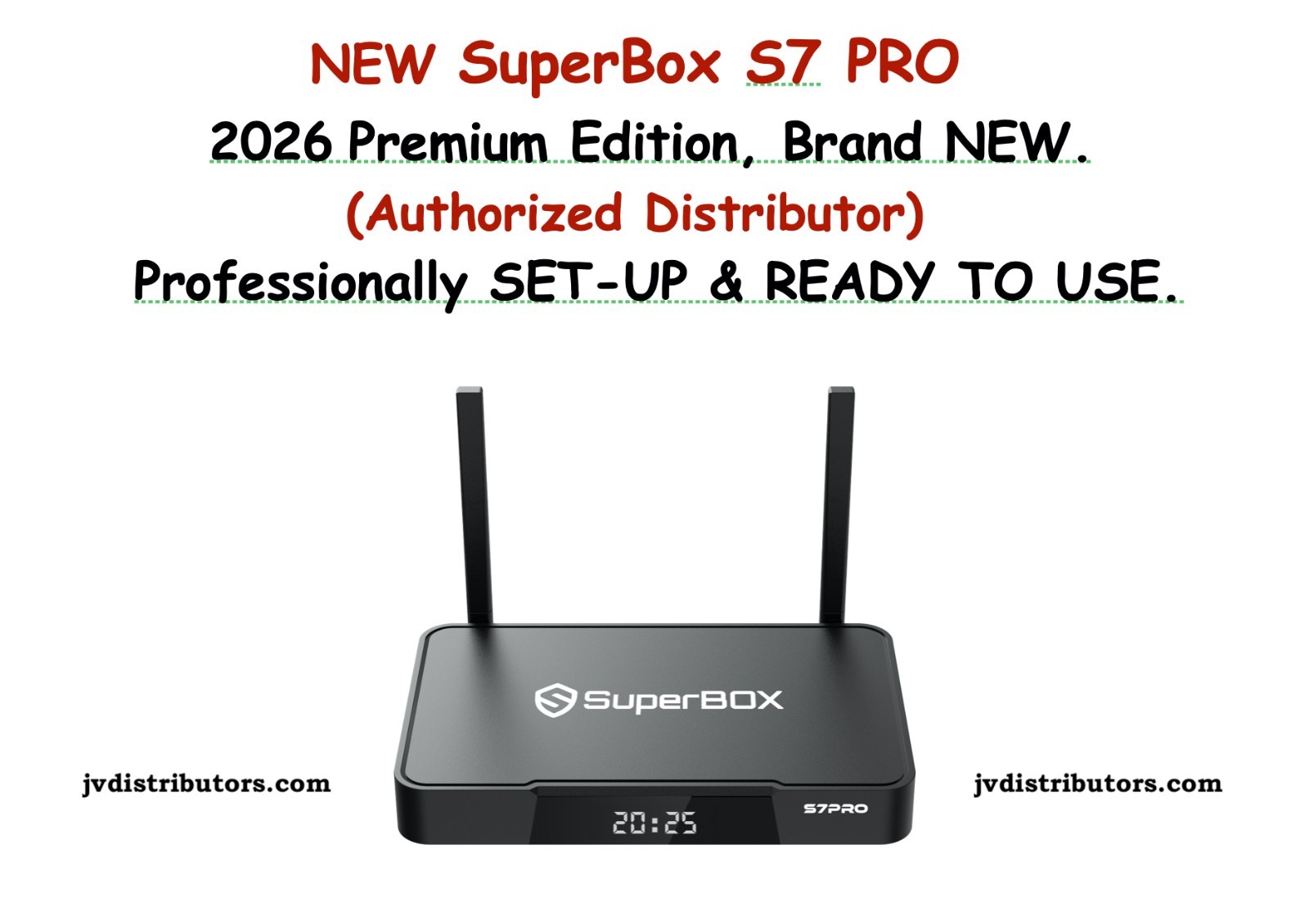 Easy-To-Use SuperBox S7 PRO Android TV Box  AUTHORIZED with FREE SET-UP and Ship
