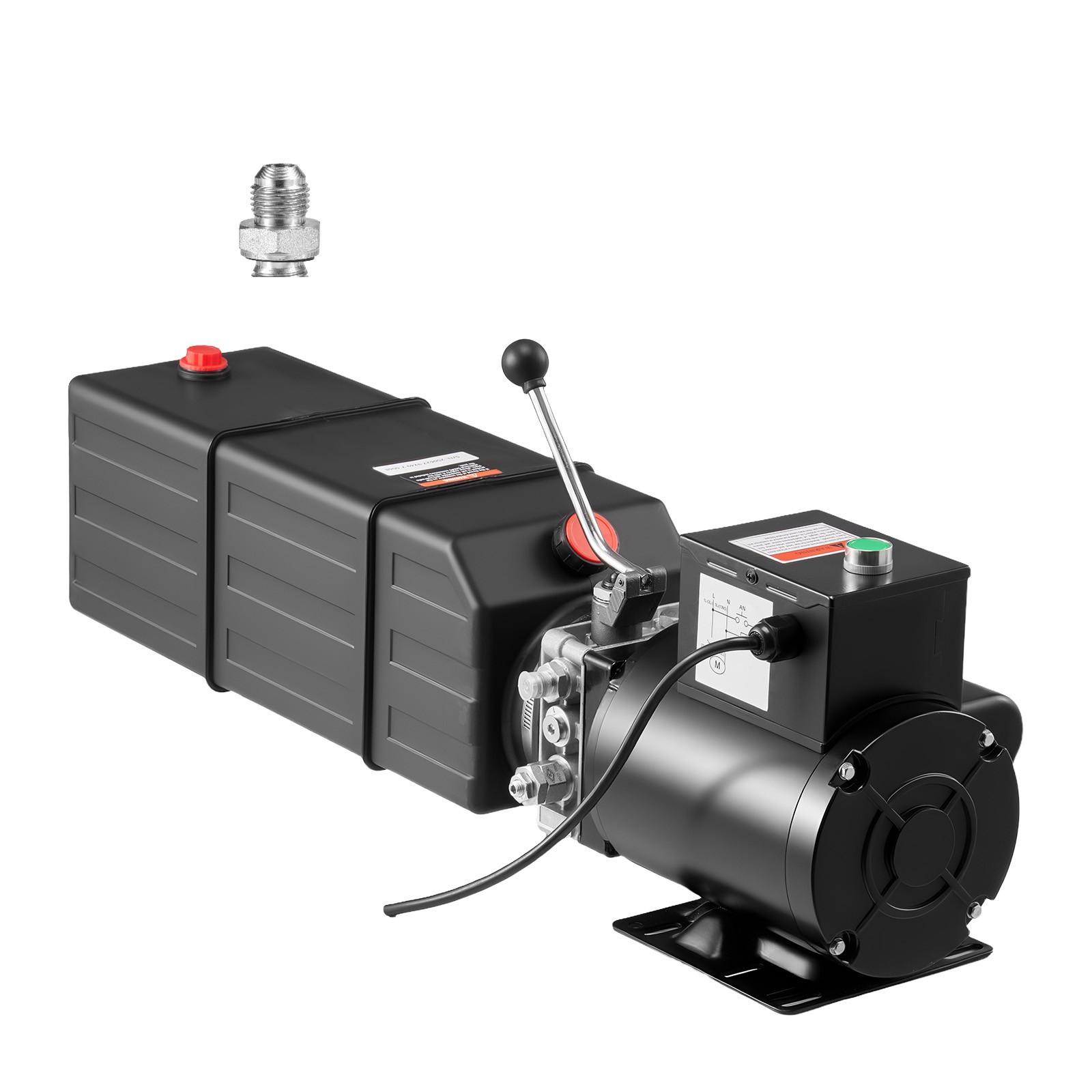 Uimoso Hydraulic Power Unit AC 220-240V 15 Quart Single Acting System
