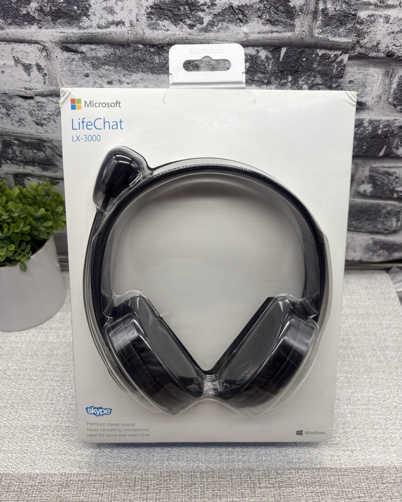 Microsoft Lifechat LX-3000 Skype Gaming Stereo Headphones Headset NEW