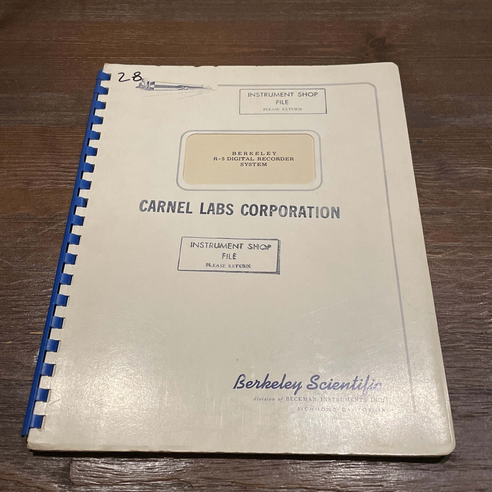 Beckman Berkeley R-5 Digital Recorder System Instruction Manual