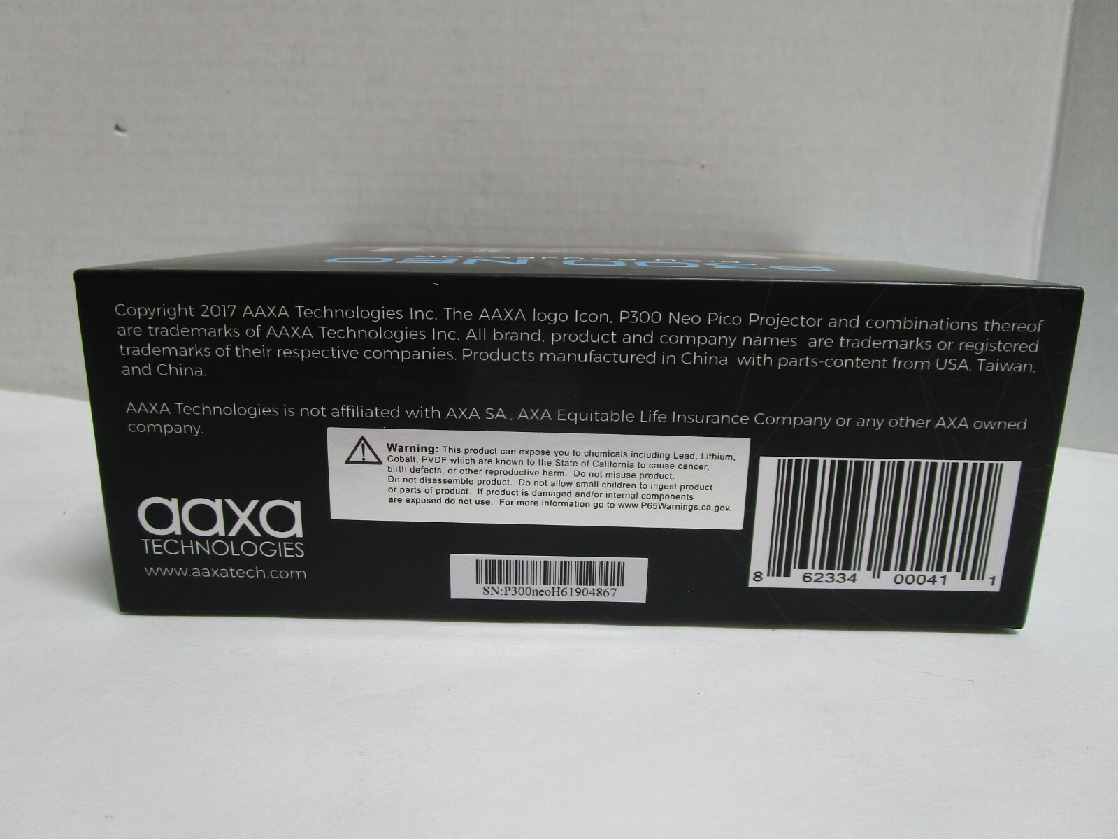 AAXA P300 NEO 720p HD Pico Projector, 420 LED Lumens, 150-Min Battery USB HDMI