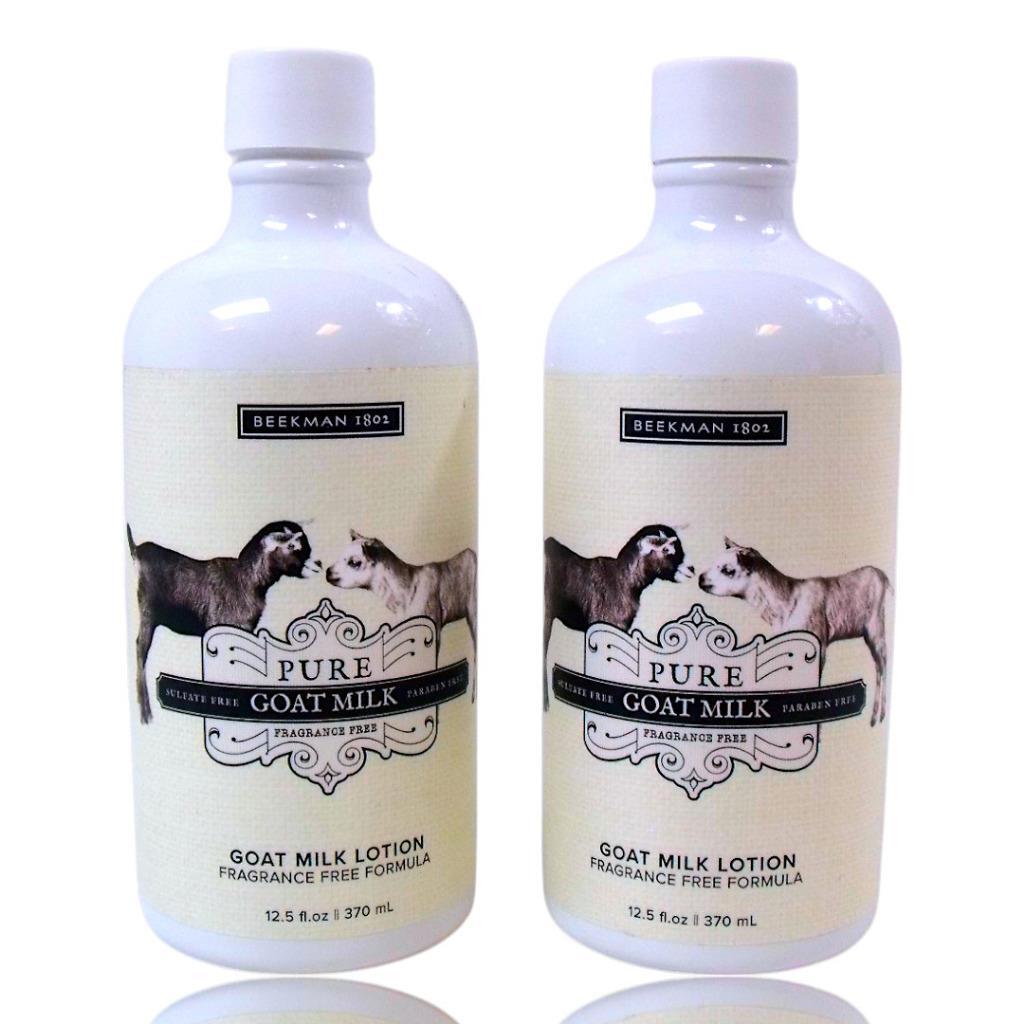 (2-Pack) Beekman 1802 Goat Milk Body Lotion "Pure Fragrance Free" 12.5 oz. - New