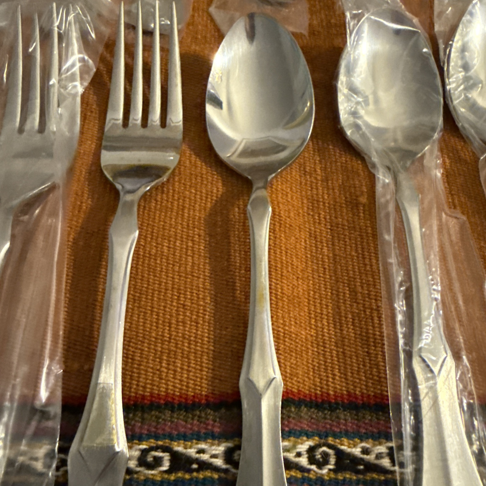 Vtg 50 Pc Brand New National Stainless Flatware 8 Settings NF27 Pattern Olaf
