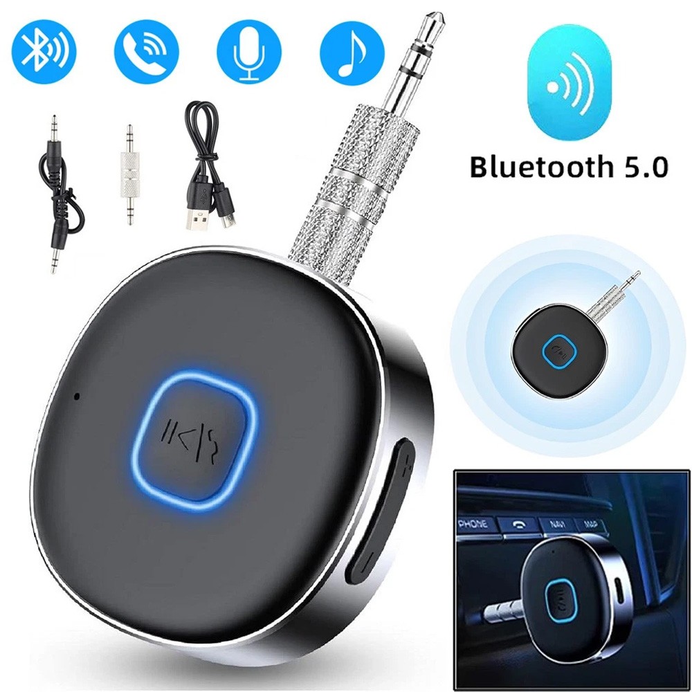 Bluetooth Receiver 3.5mm Aux Car Adapter Wireless Audio Receiver for Home Stereo