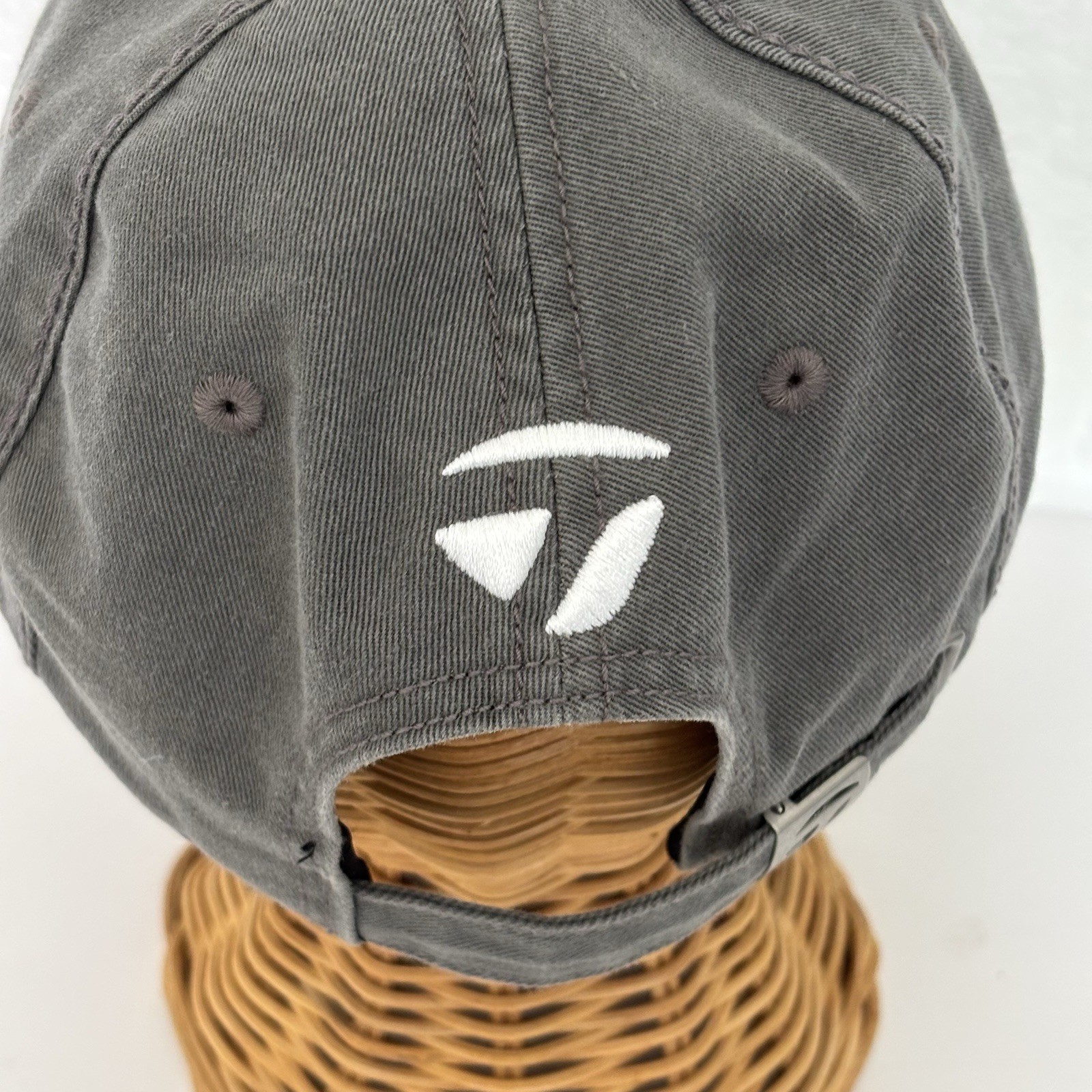 Taylormade Hat Gray Blue Tmax Gear Cotton Adjustable Strap Cap