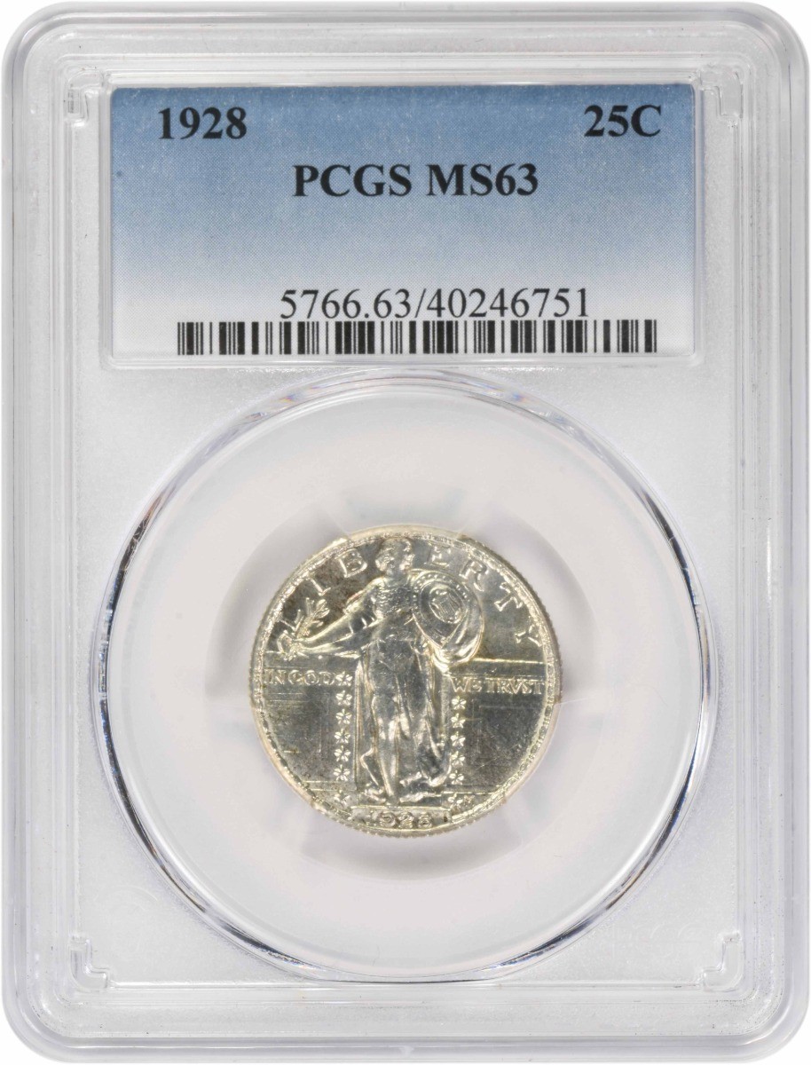 1928 Standing Liberty Silver Quarter MS63 PCGS