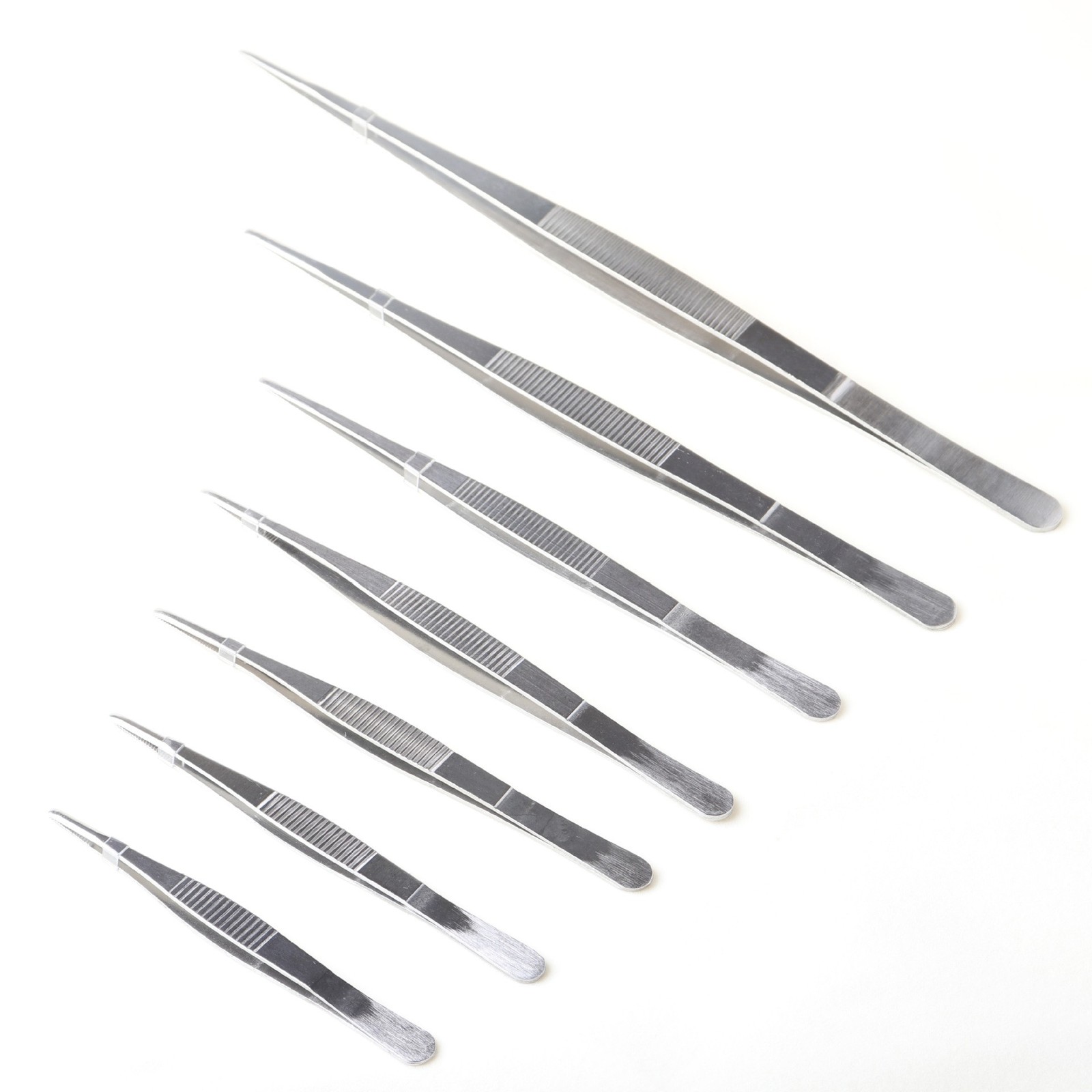 Stainless Steel BBQ Tong Clamp Salad Serving Tweezers Kitchen Cooking Utensil