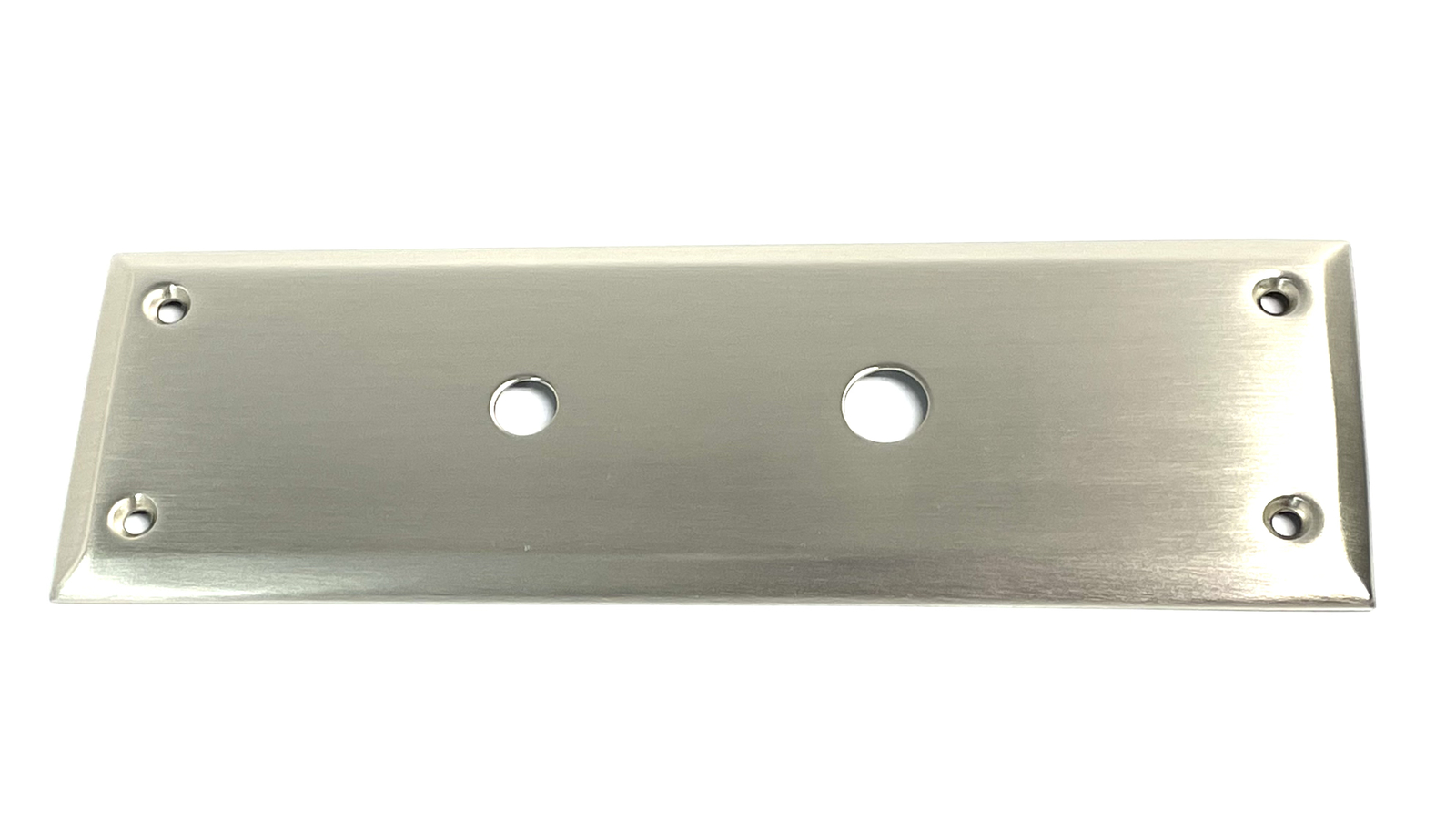 Von Morris Hardware 84111-619 Door Plate, Satin Nickel