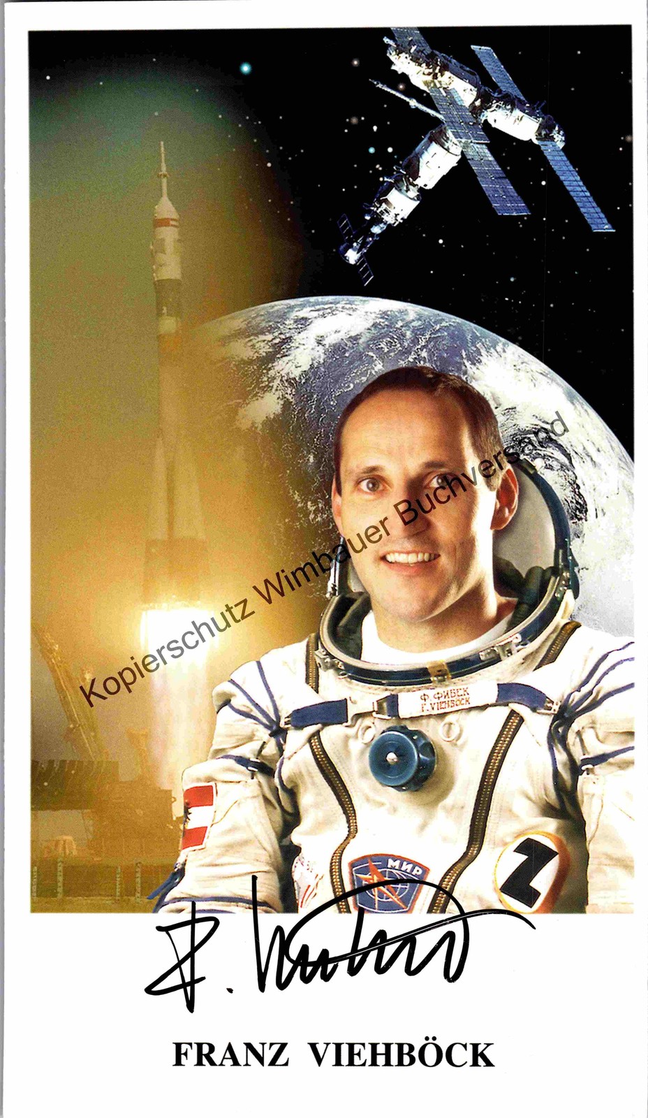 Original autograph Franz Viehböck astronaut // autograph autograph signed 342288