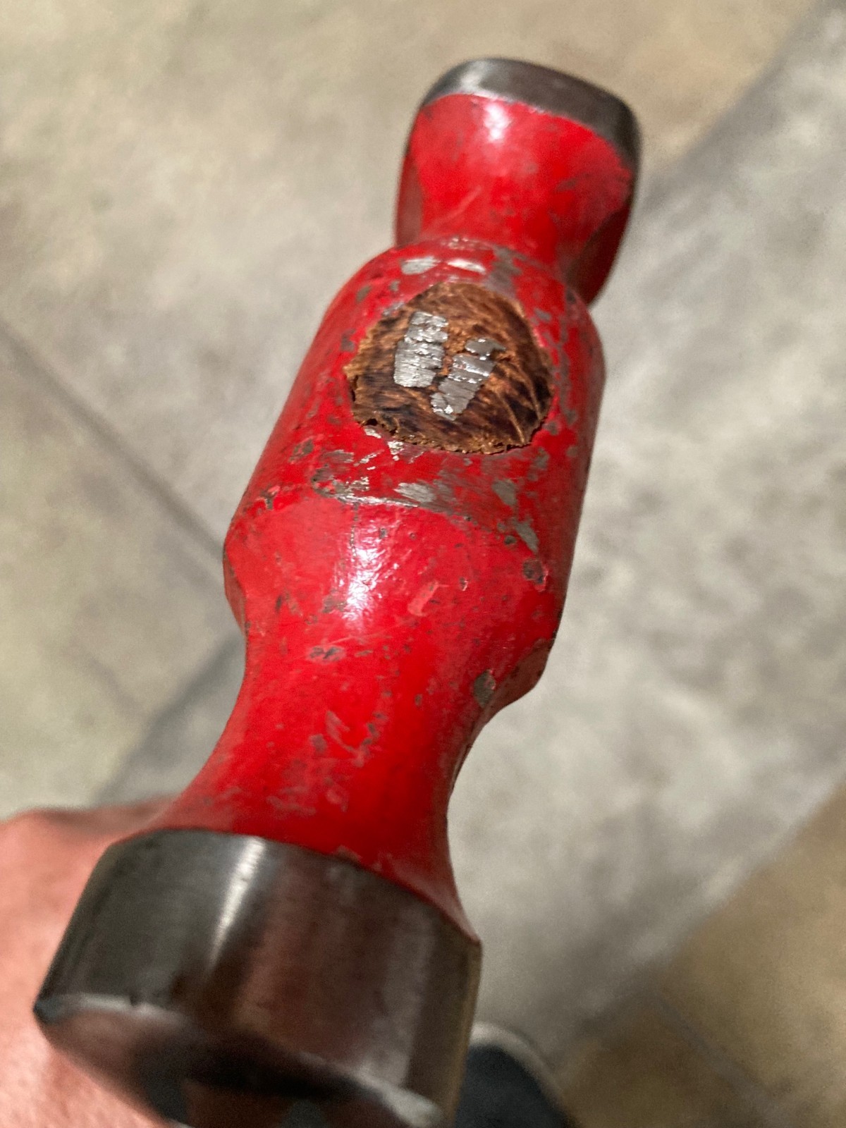 Vintage 1.5 lb Forge Rounding Hammer – Domed Round & Square Faces - Hickory
