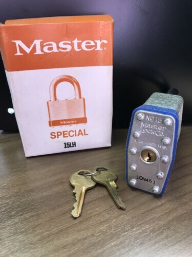 Keyed Padlock 15LH BLUE, Different, 2-1/2"W