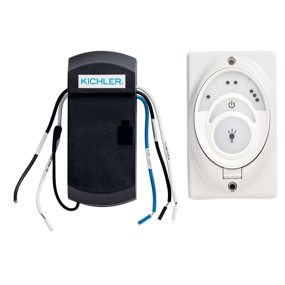 Kichler 371082 CoolTouch 3-Speed Ceiling Fan Remote Control